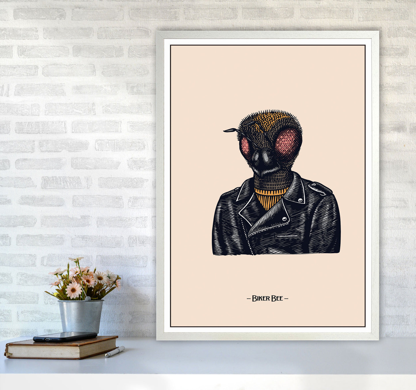 Avelena | Biker Bee Kunstdruck von Jason Stanley