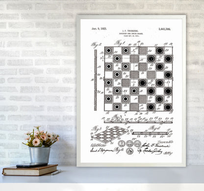 Avelena | Schach- und Damenbrett Patent Kunstdruck