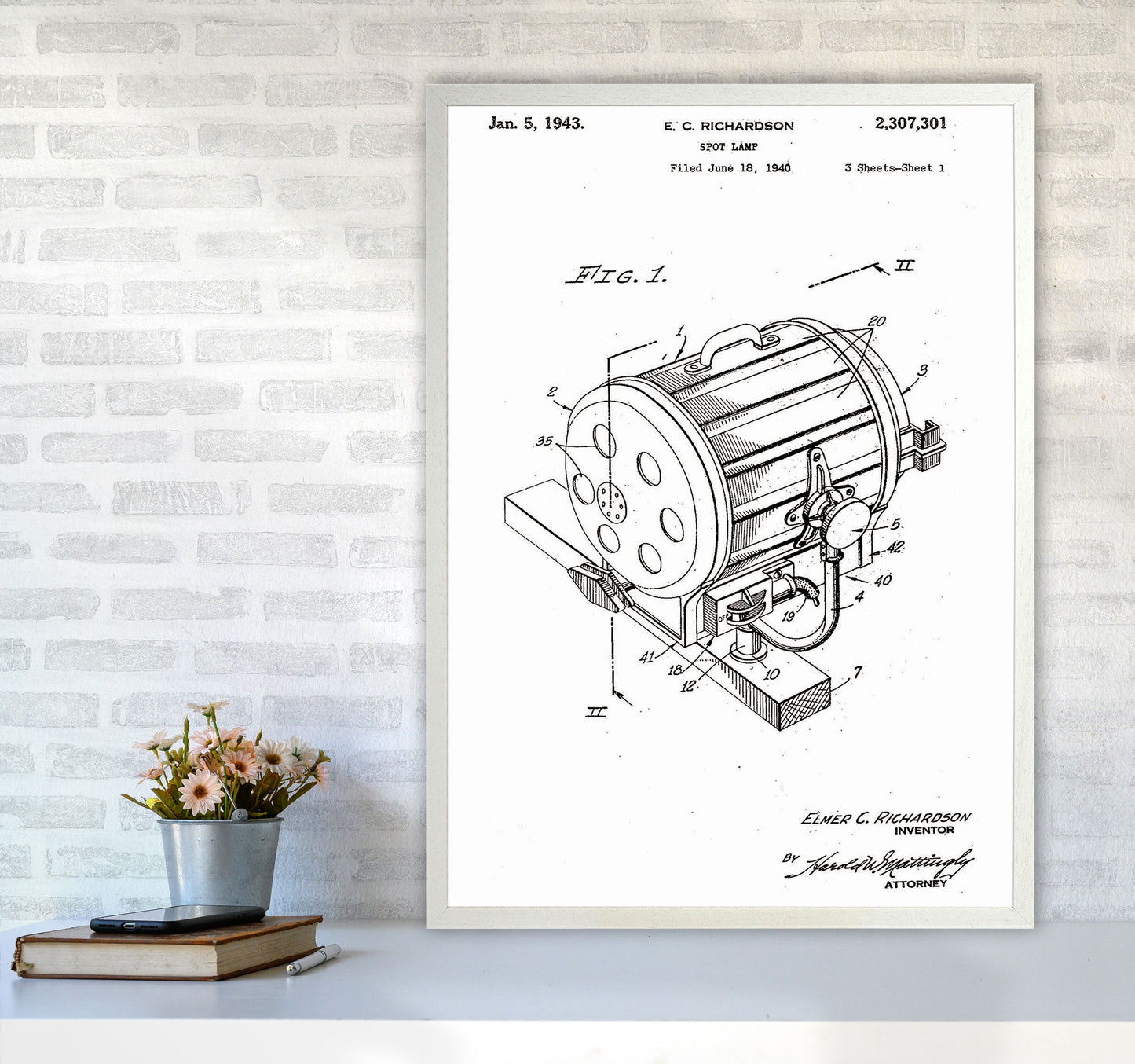 Avelena | Cinema Spotlight Patent Kunstdruck