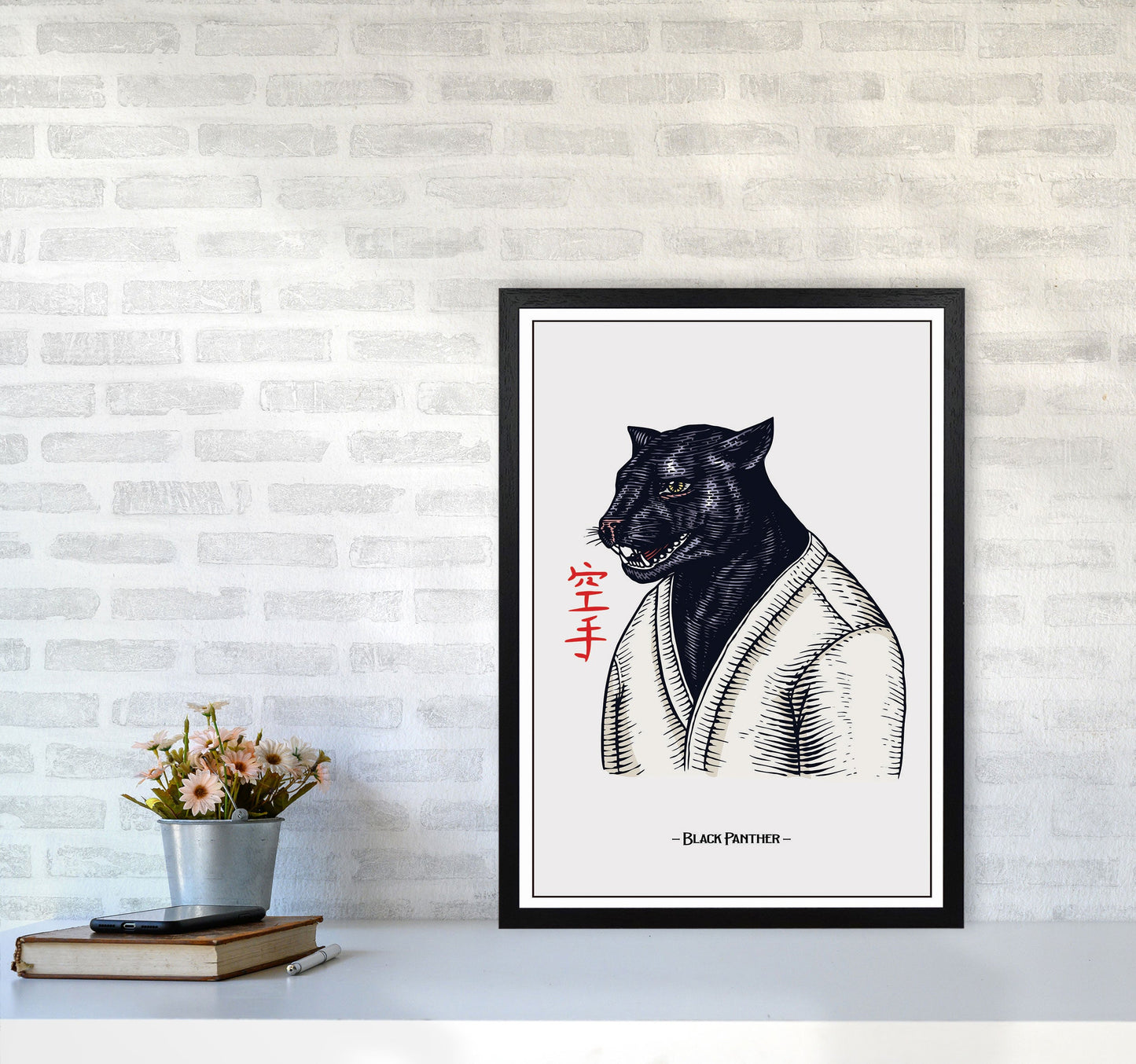 Avelena | Black Panther Kunstdruck von Jason Stanley