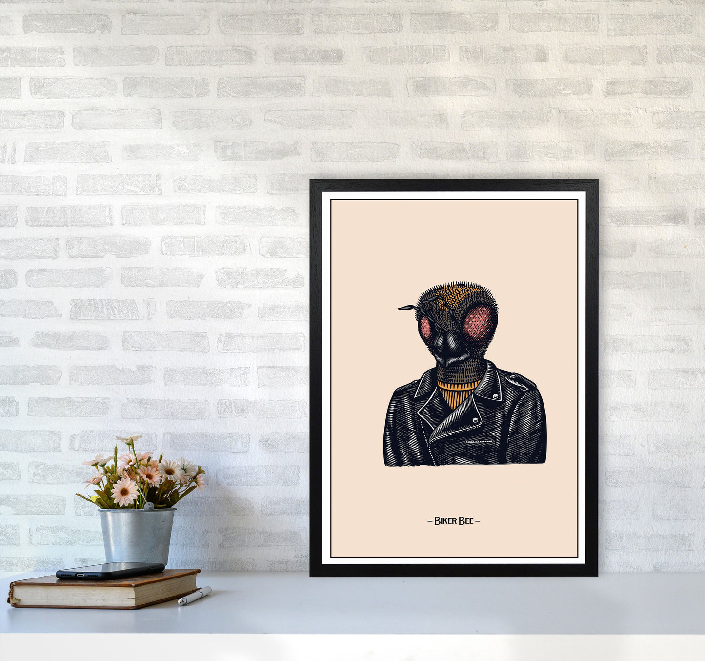 Avelena | Biker Bee Kunstdruck von Jason Stanley