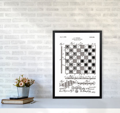 Avelena | Schach- und Damenbrett Patent Kunstdruck