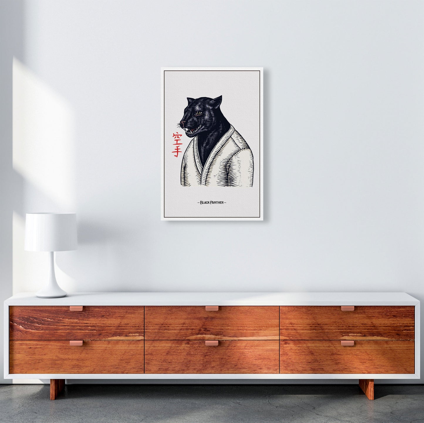 Avelena | Black Panther Kunstdruck von Jason Stanley