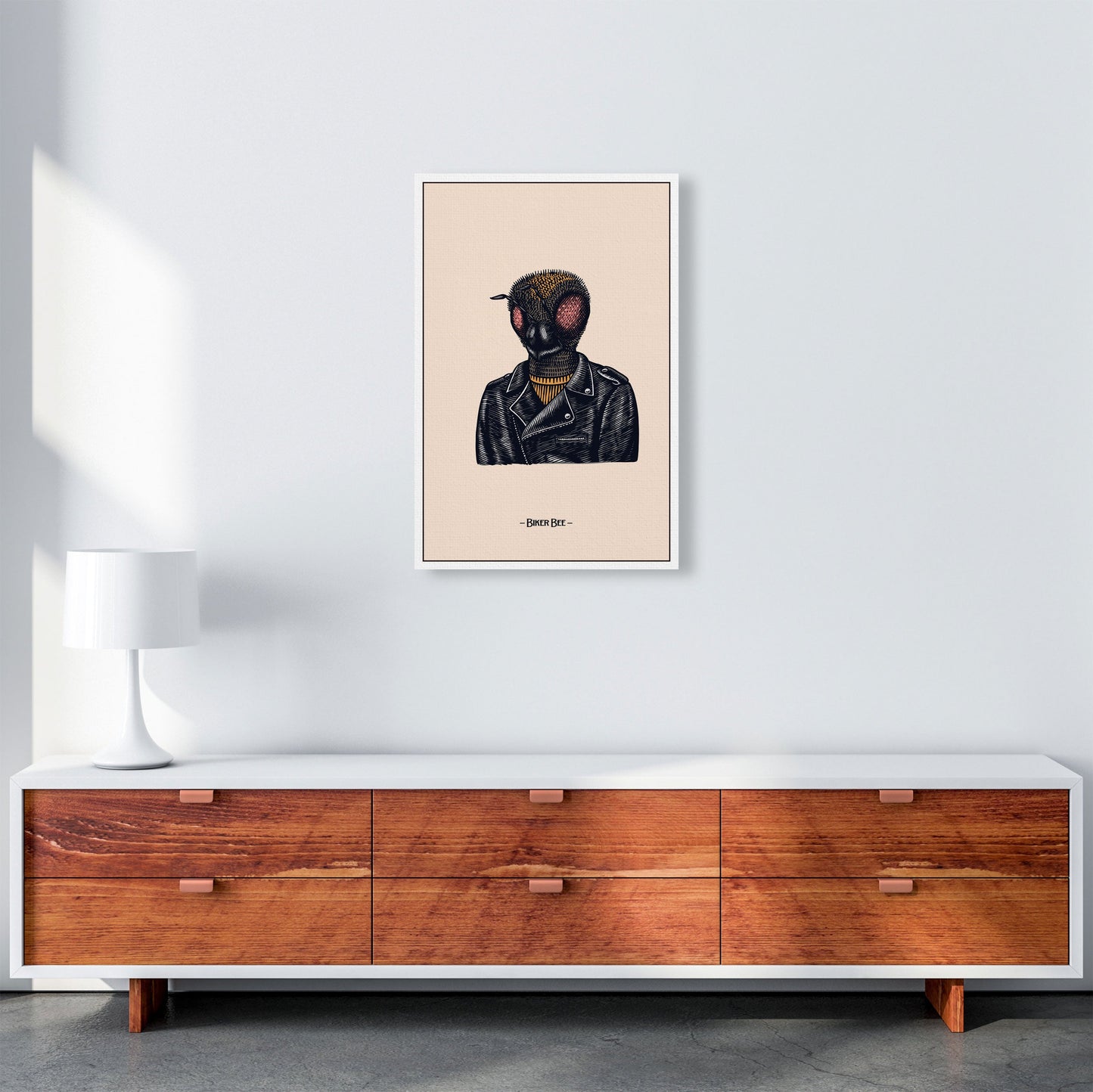 Avelena | Biker Bee Kunstdruck von Jason Stanley