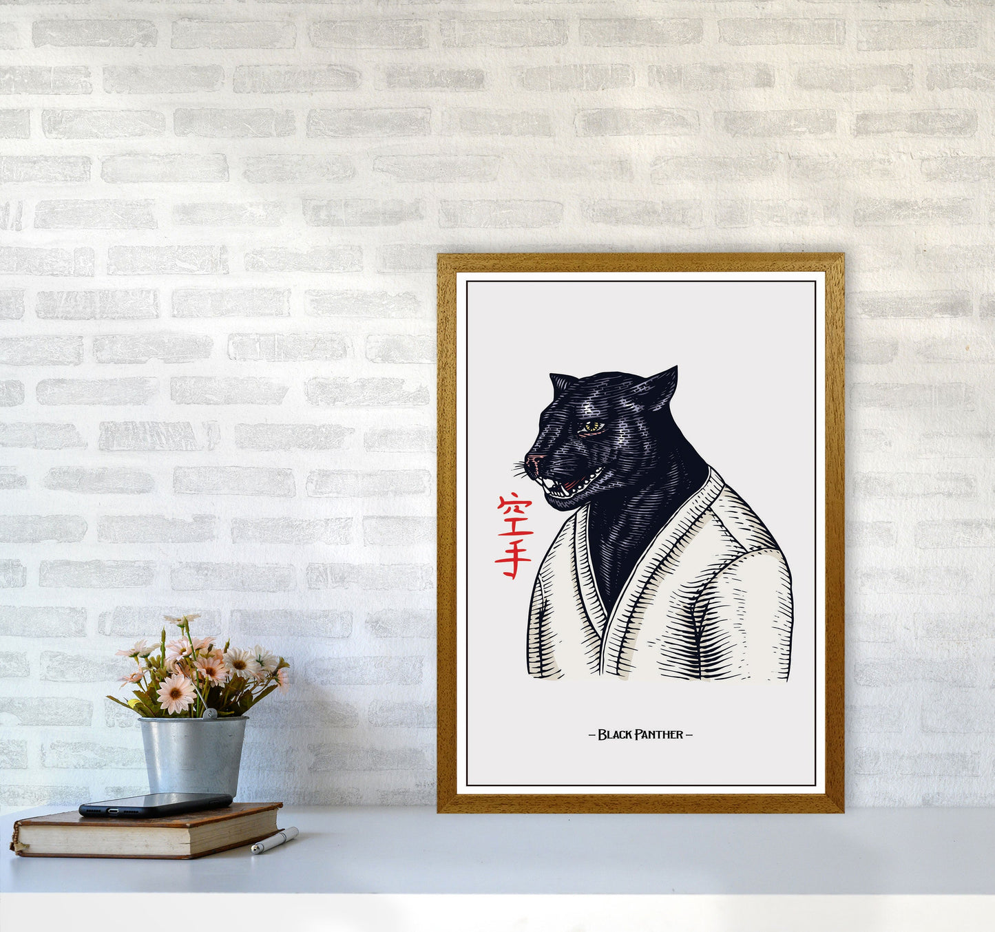 Avelena | Black Panther Kunstdruck von Jason Stanley