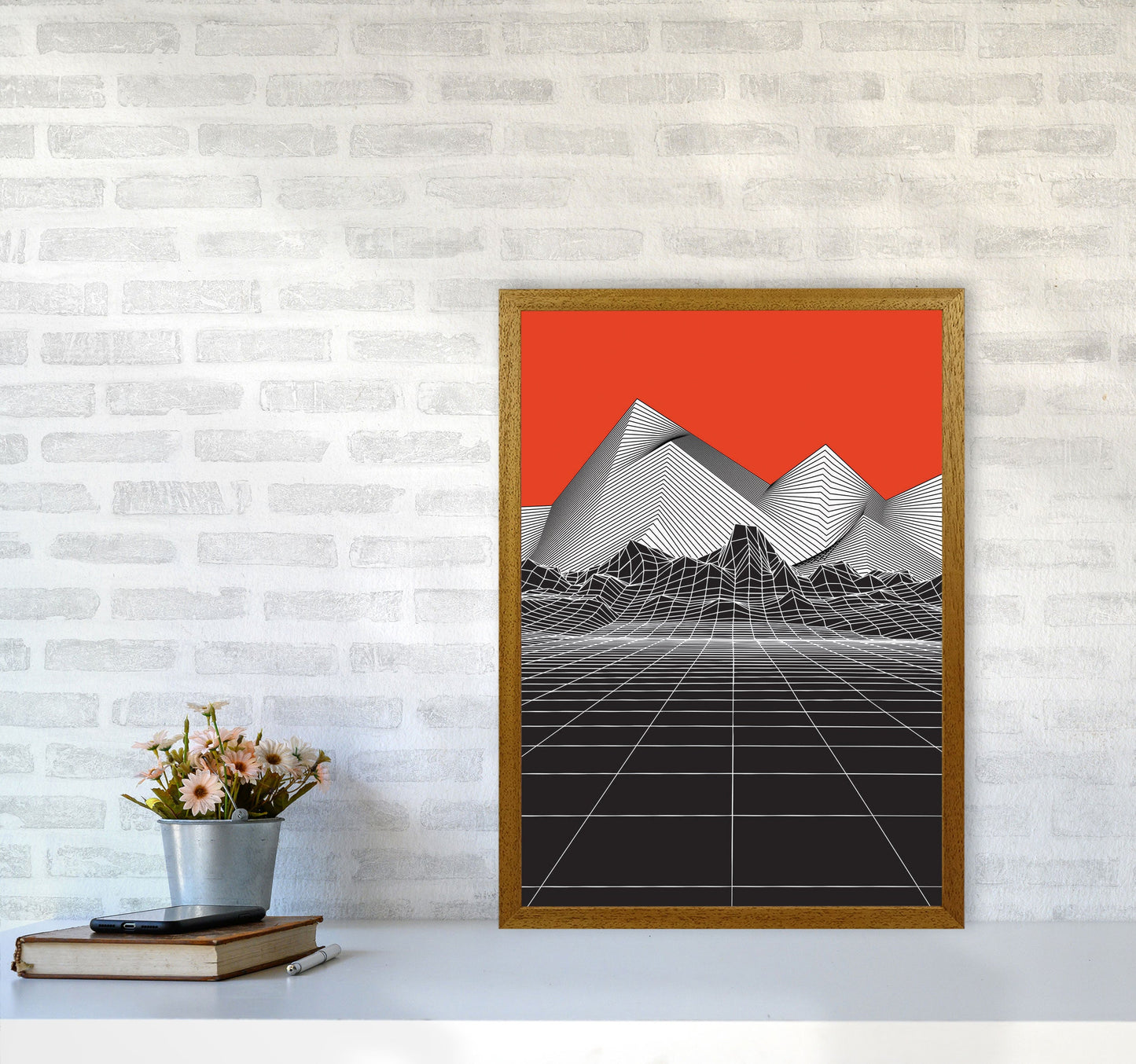 Avelena | Big Red Kunstdruck von Jason Stanley