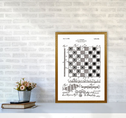 Avelena | Schach- und Damenbrett Patent Kunstdruck