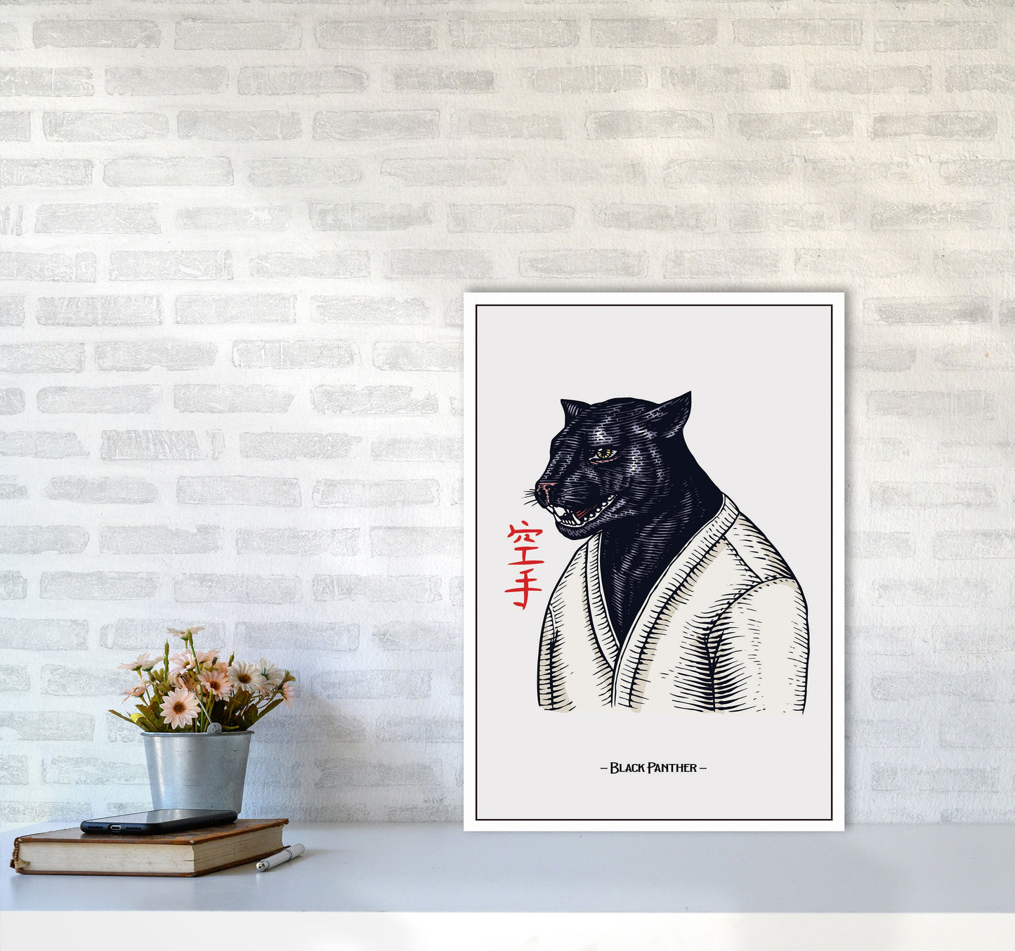 Avelena | Black Panther Kunstdruck von Jason Stanley