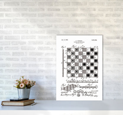 Avelena | Schach- und Damenbrett Patent Kunstdruck