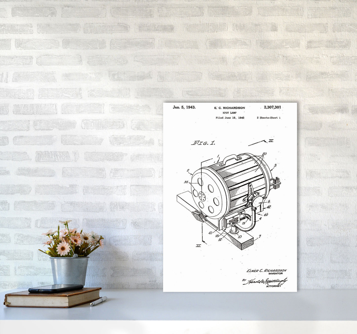 Avelena | Cinema Spotlight Patent Kunstdruck