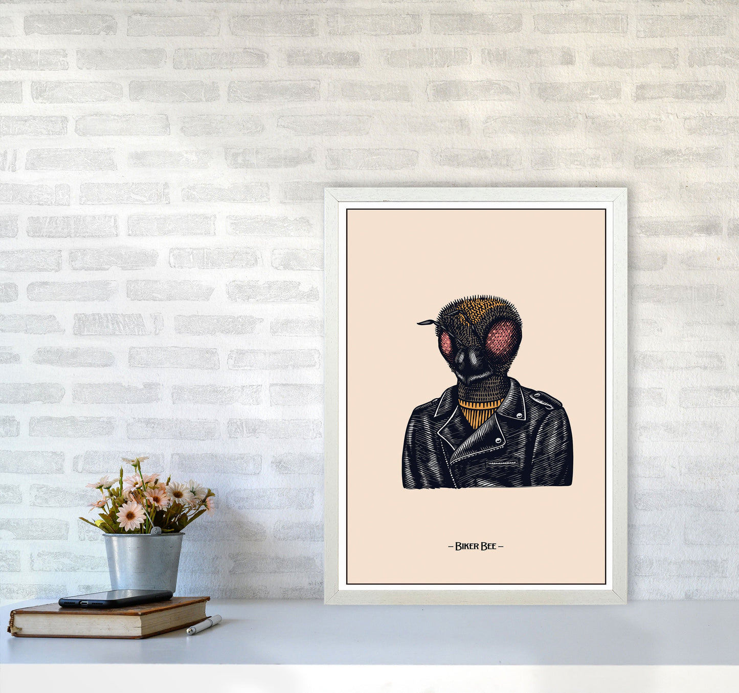 Avelena | Biker Bee Kunstdruck von Jason Stanley