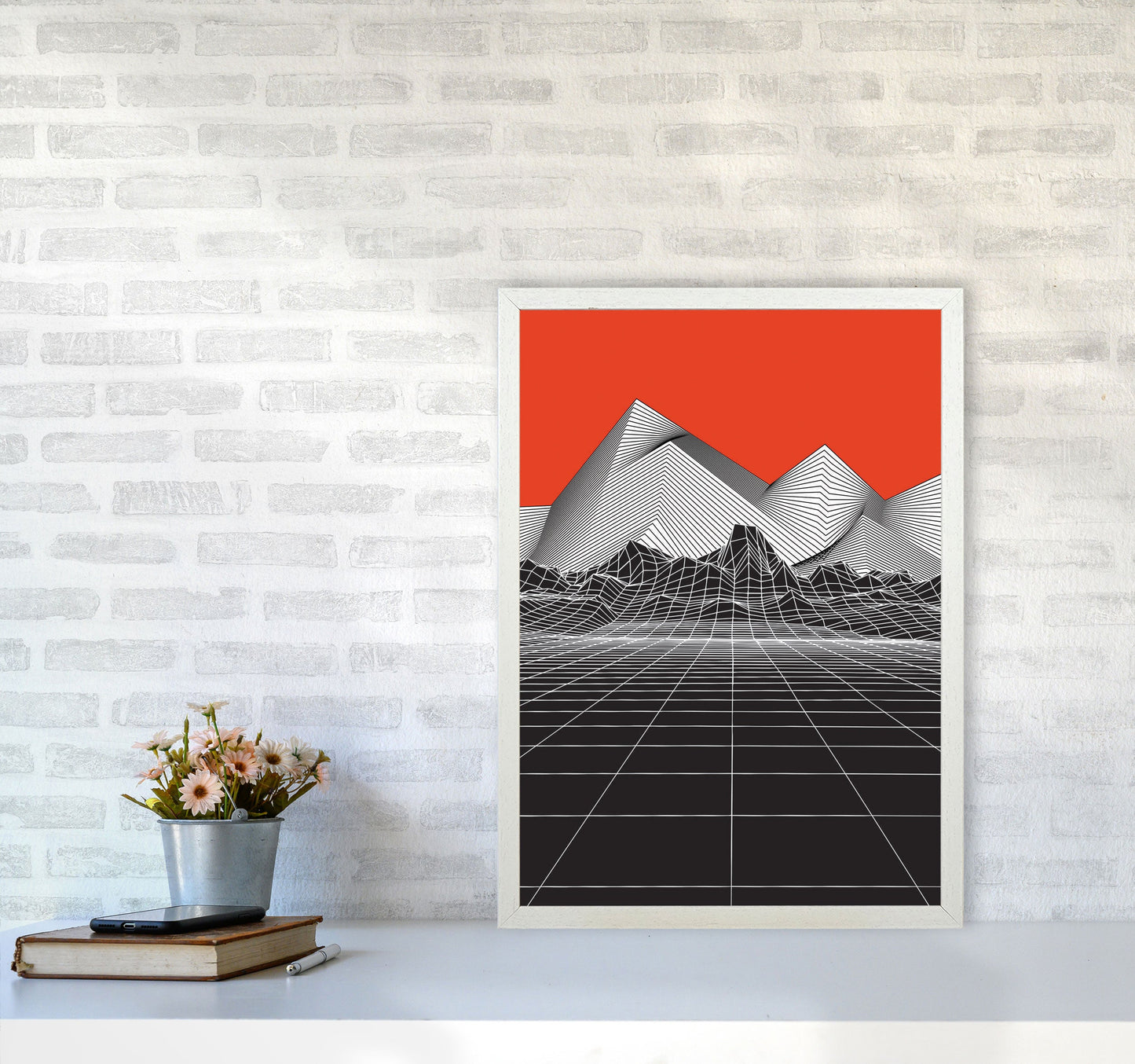 Avelena | Big Red Kunstdruck von Jason Stanley