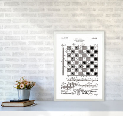Avelena | Schach- und Damenbrett Patent Kunstdruck