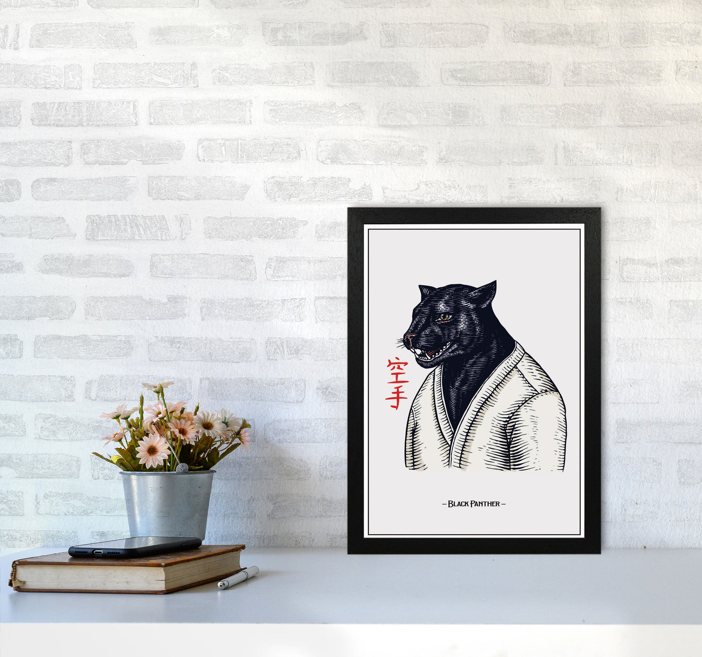 Avelena | Black Panther Kunstdruck von Jason Stanley