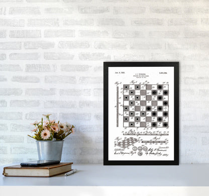 Avelena | Schach- und Damenbrett Patent Kunstdruck