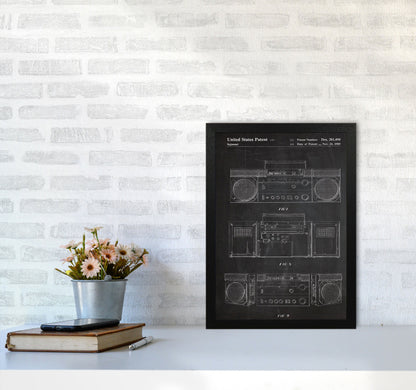 Avelena | Boombox Patent Kunstdruck