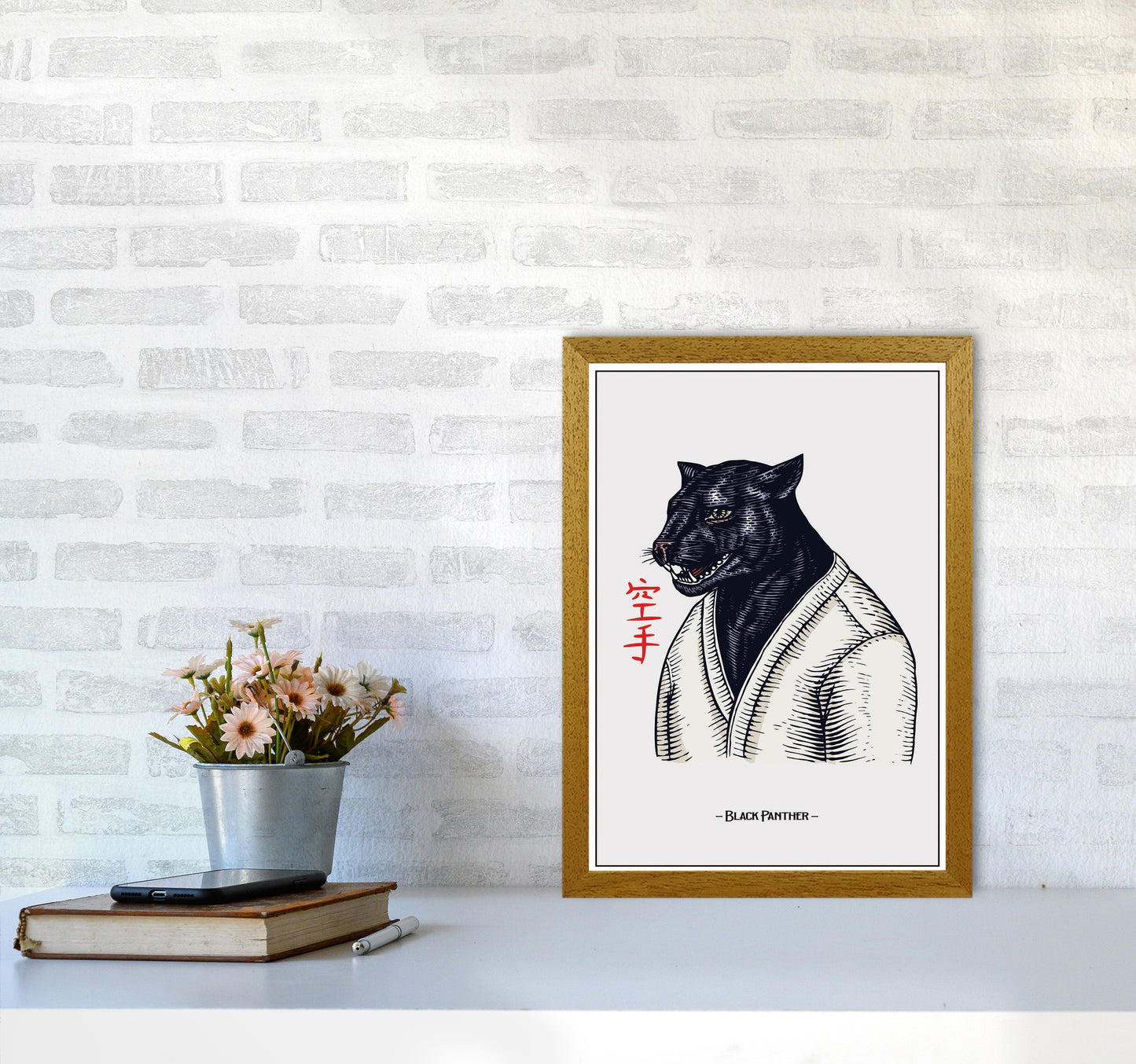 Avelena | Black Panther Kunstdruck von Jason Stanley