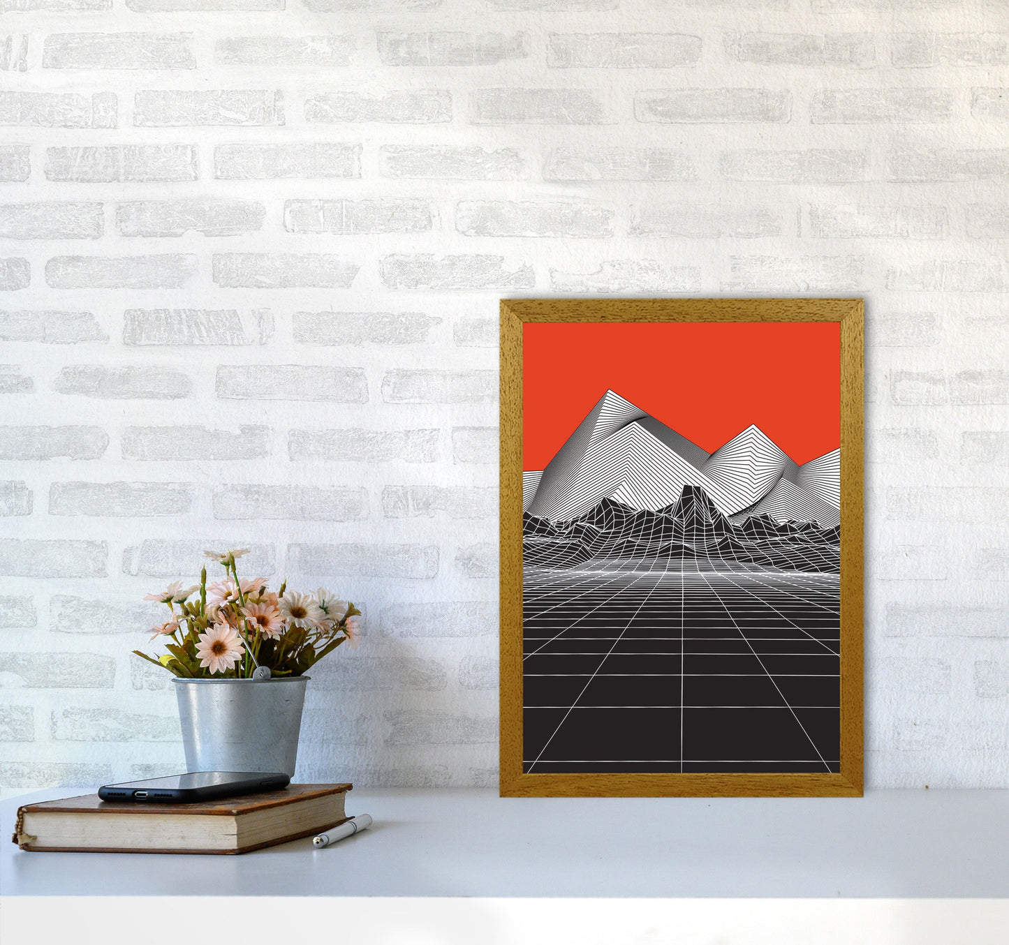 Avelena | Big Red Kunstdruck von Jason Stanley
