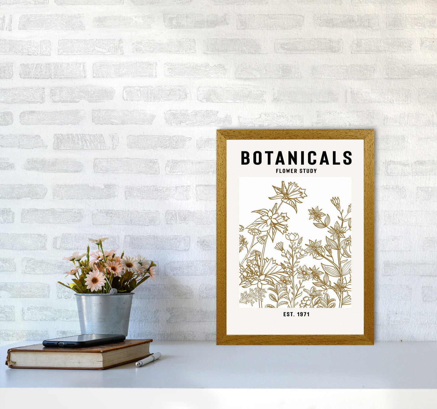 Avelena | Botanicals Flower Study II Kunstdruck