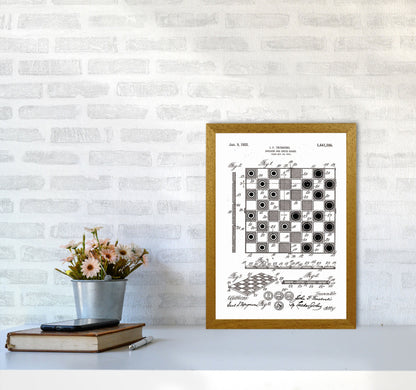 Avelena | Schach- und Damenbrett Patent Kunstdruck