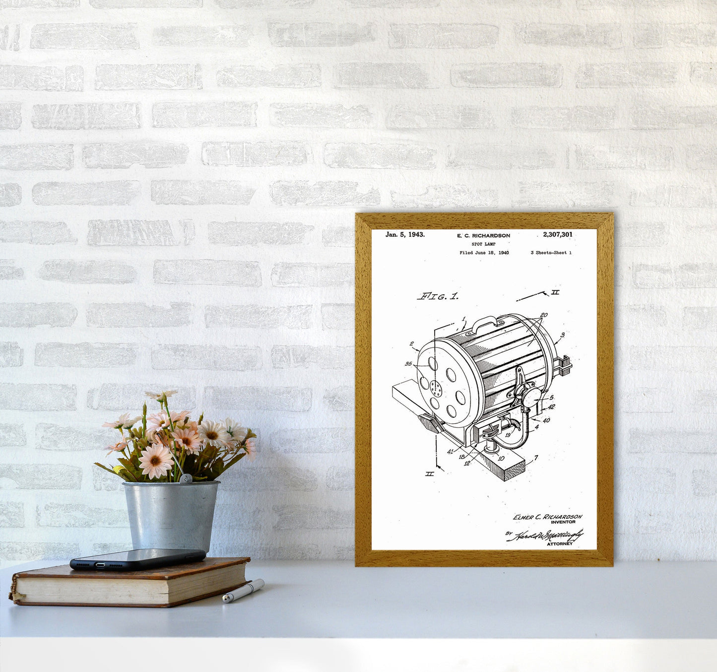 Avelena | Cinema Spotlight Patent Kunstdruck