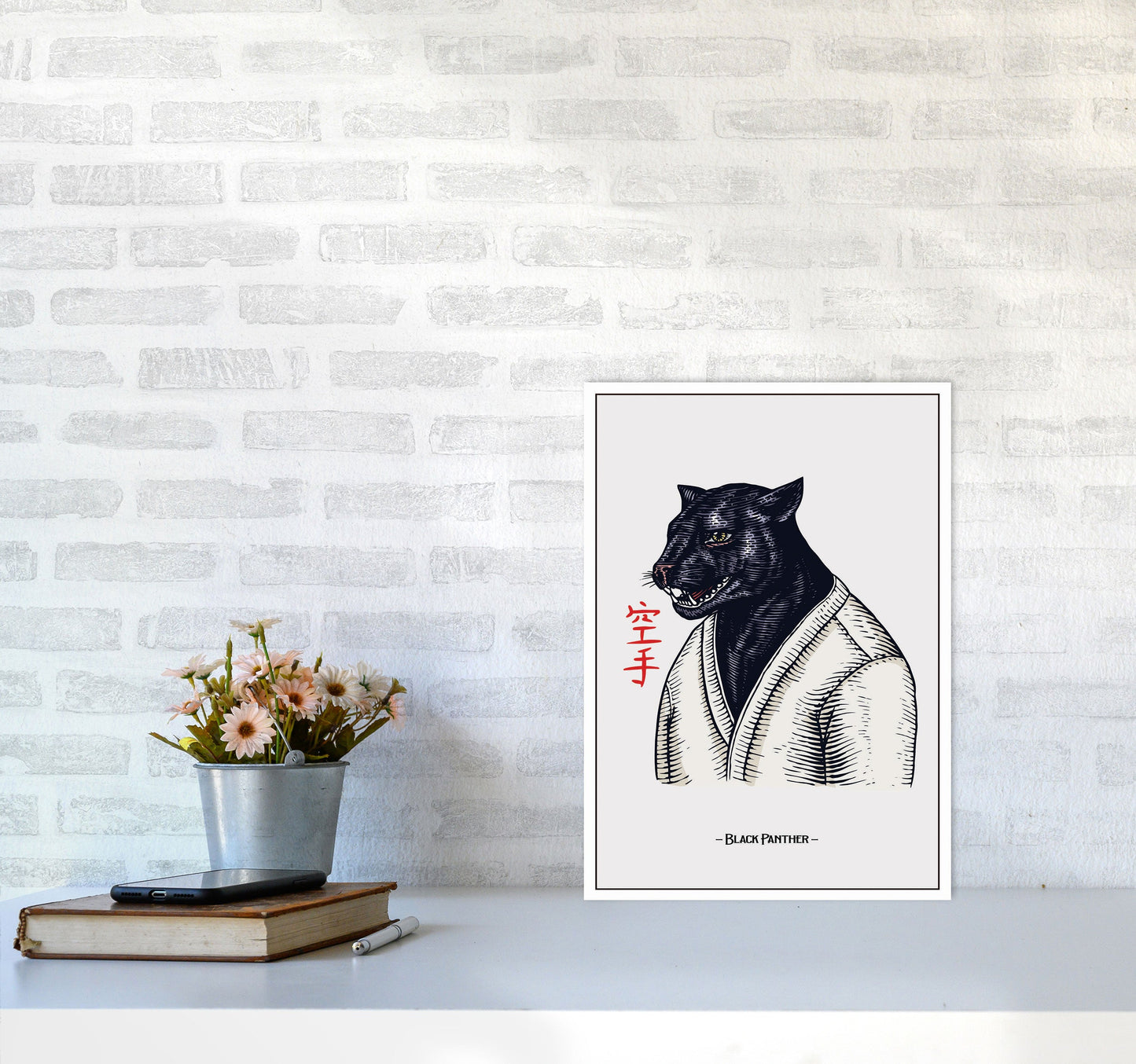 Avelena | Black Panther Kunstdruck von Jason Stanley