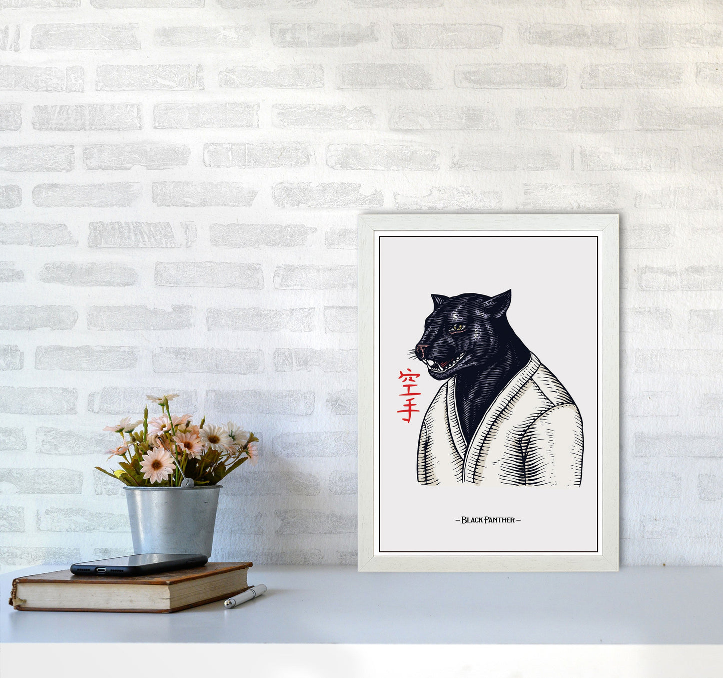 Avelena | Black Panther Kunstdruck von Jason Stanley