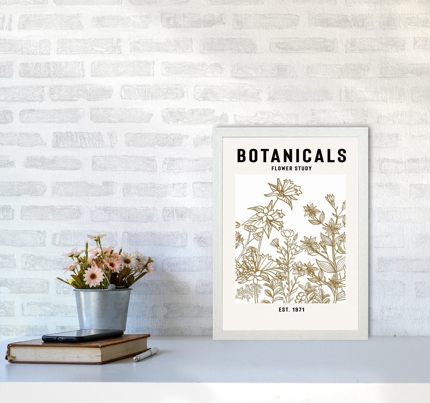 Avelena | Botanicals Flower Study II Kunstdruck