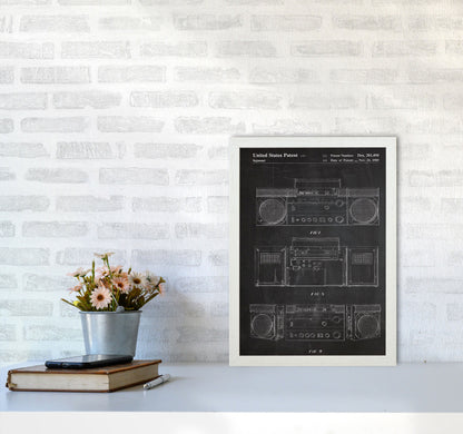 Avelena | Boombox Patent Kunstdruck