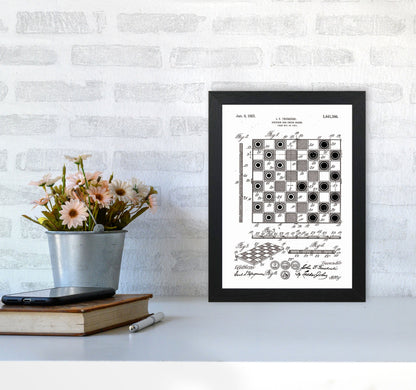 Avelena | Schach- und Damenbrett Patent Kunstdruck