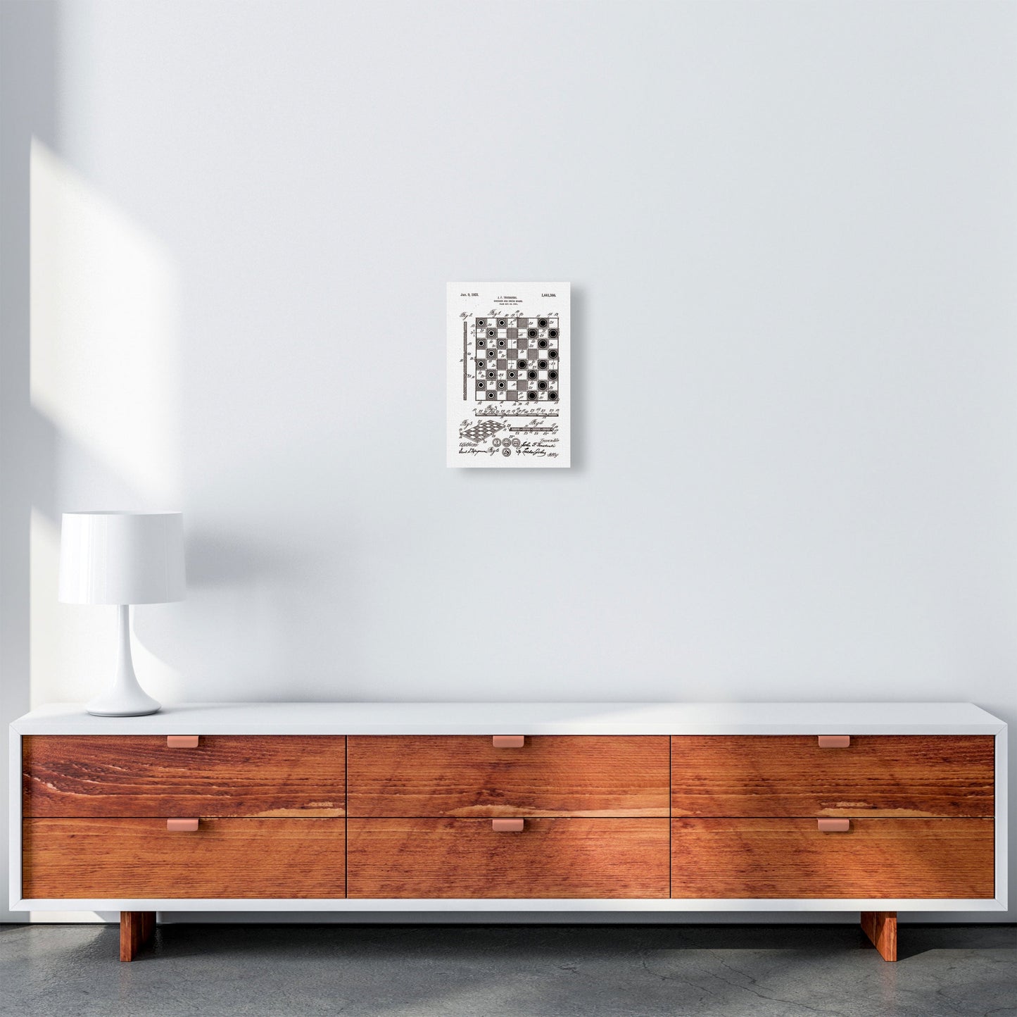 Avelena | Schach- und Damenbrett Patent Kunstdruck