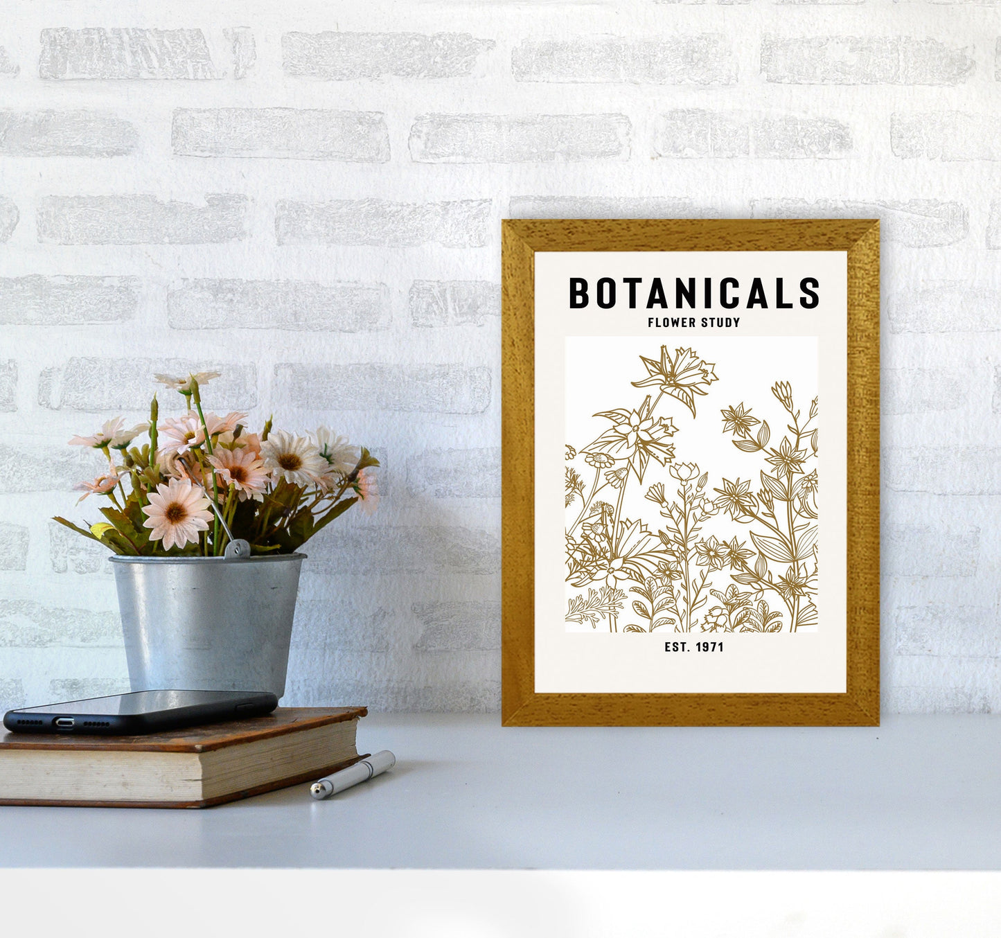 Avelena | Botanicals Flower Study II Kunstdruck