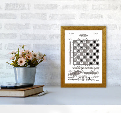 Avelena | Schach- und Damenbrett Patent Kunstdruck