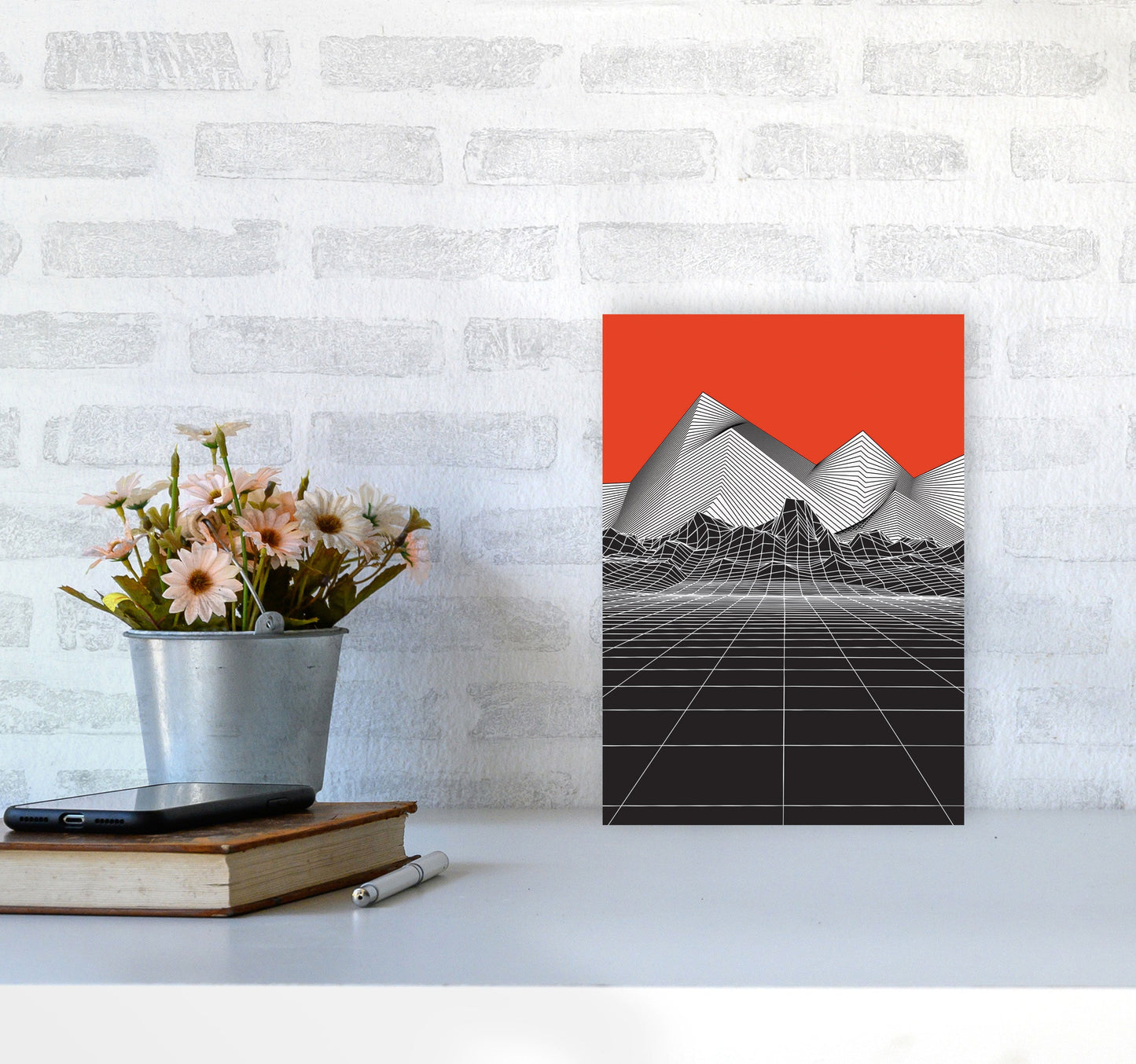 Avelena | Big Red Kunstdruck von Jason Stanley