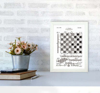 Avelena | Schach- und Damenbrett Patent Kunstdruck