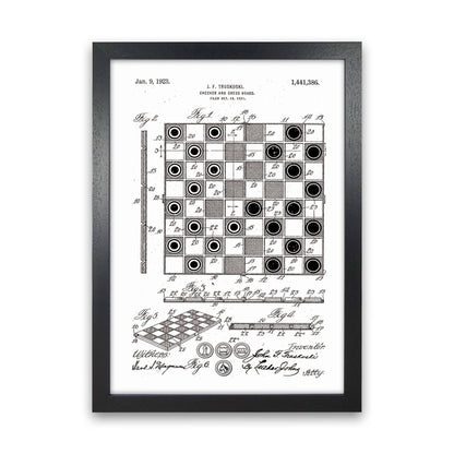 Avelena | Schach- und Damenbrett Patent Kunstdruck