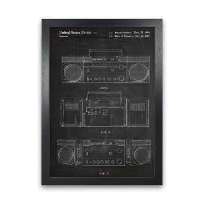 Avelena | Boombox Patent Kunstdruck