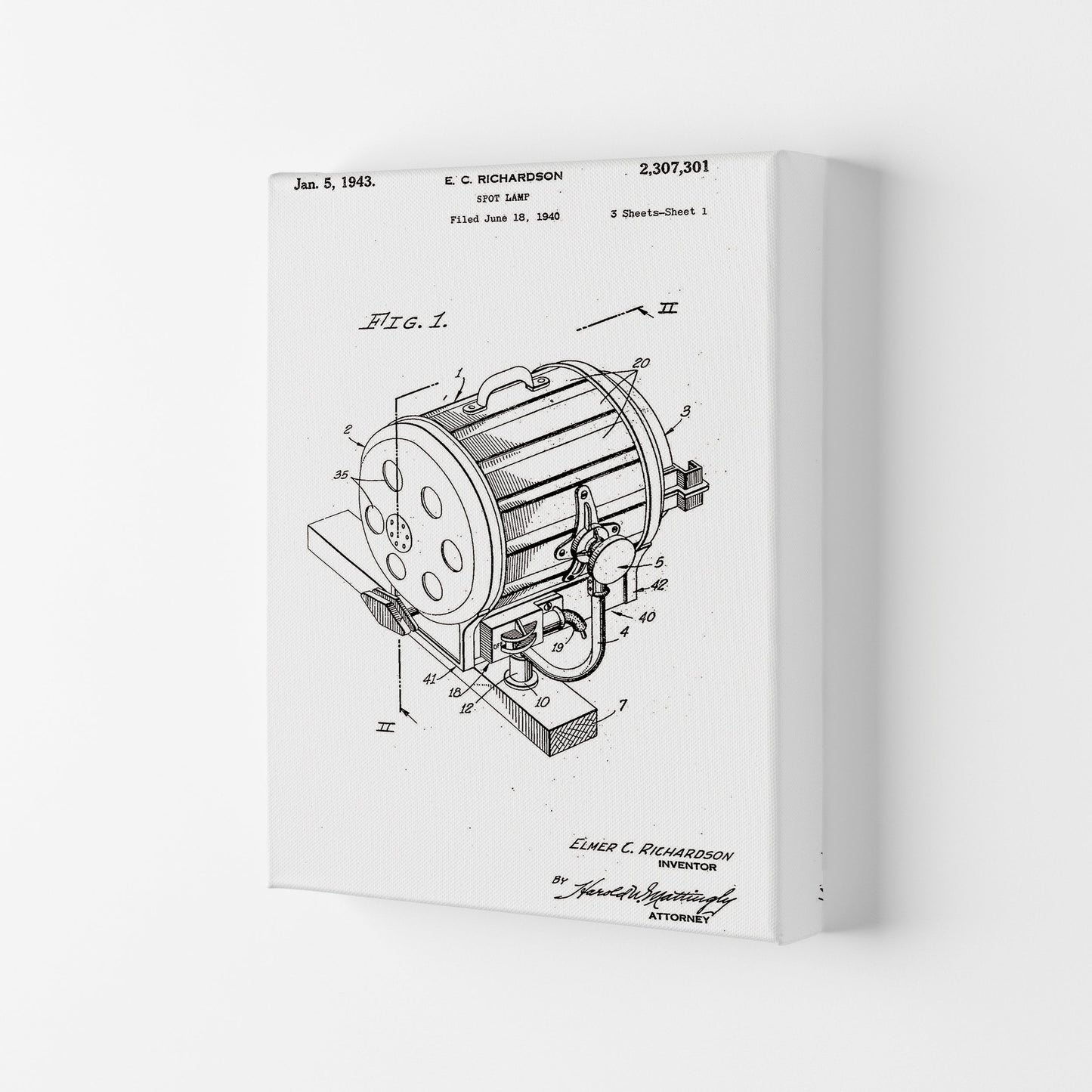 Avelena | Cinema Spotlight Patent Kunstdruck