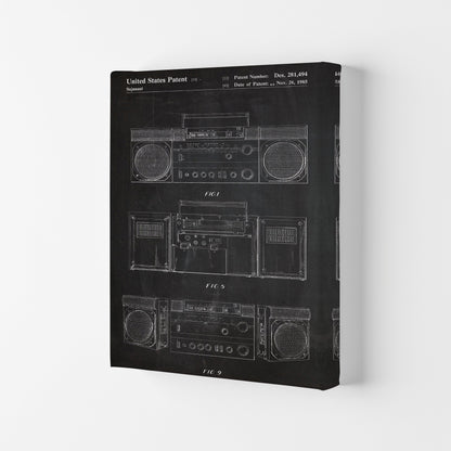 Avelena | Boombox Patent Kunstdruck