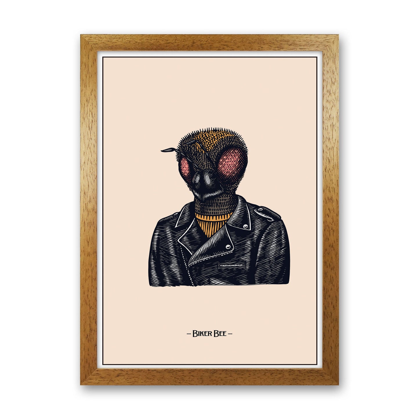 Avelena | Biker Bee Kunstdruck von Jason Stanley