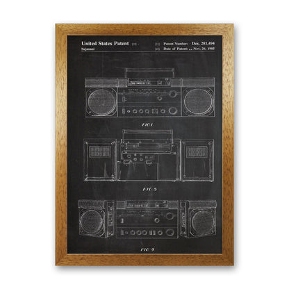 Avelena | Boombox Patent Kunstdruck