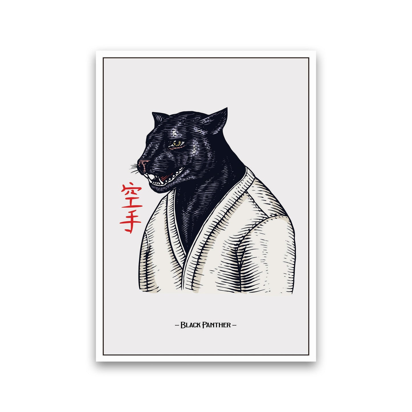 Avelena | Black Panther Kunstdruck von Jason Stanley