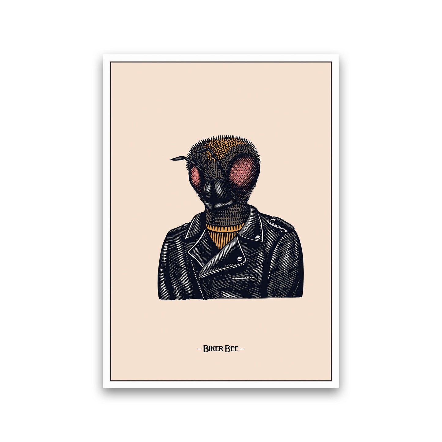Avelena | Biker Bee Kunstdruck von Jason Stanley