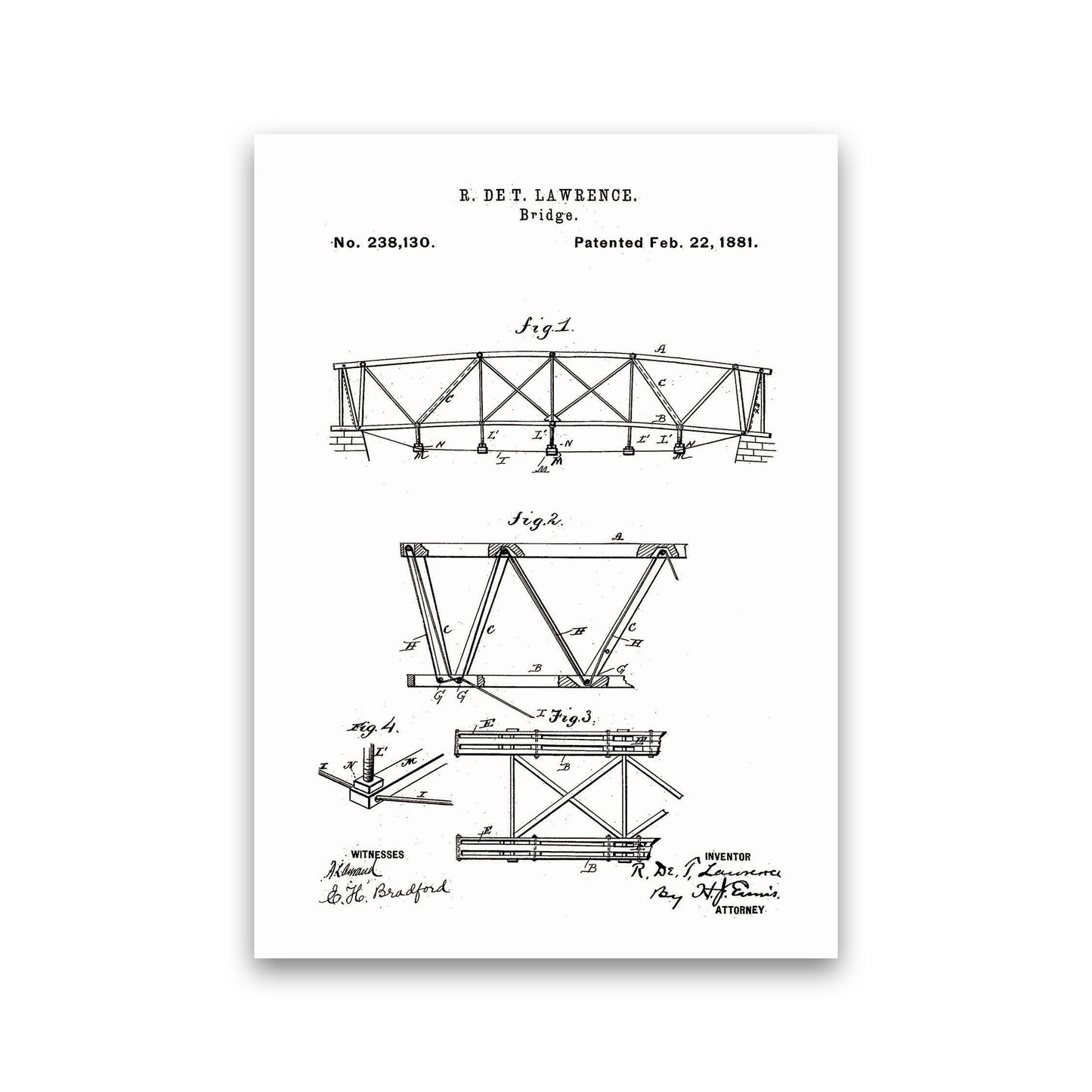 Avelena | Bridge Patent Kunst Druck
