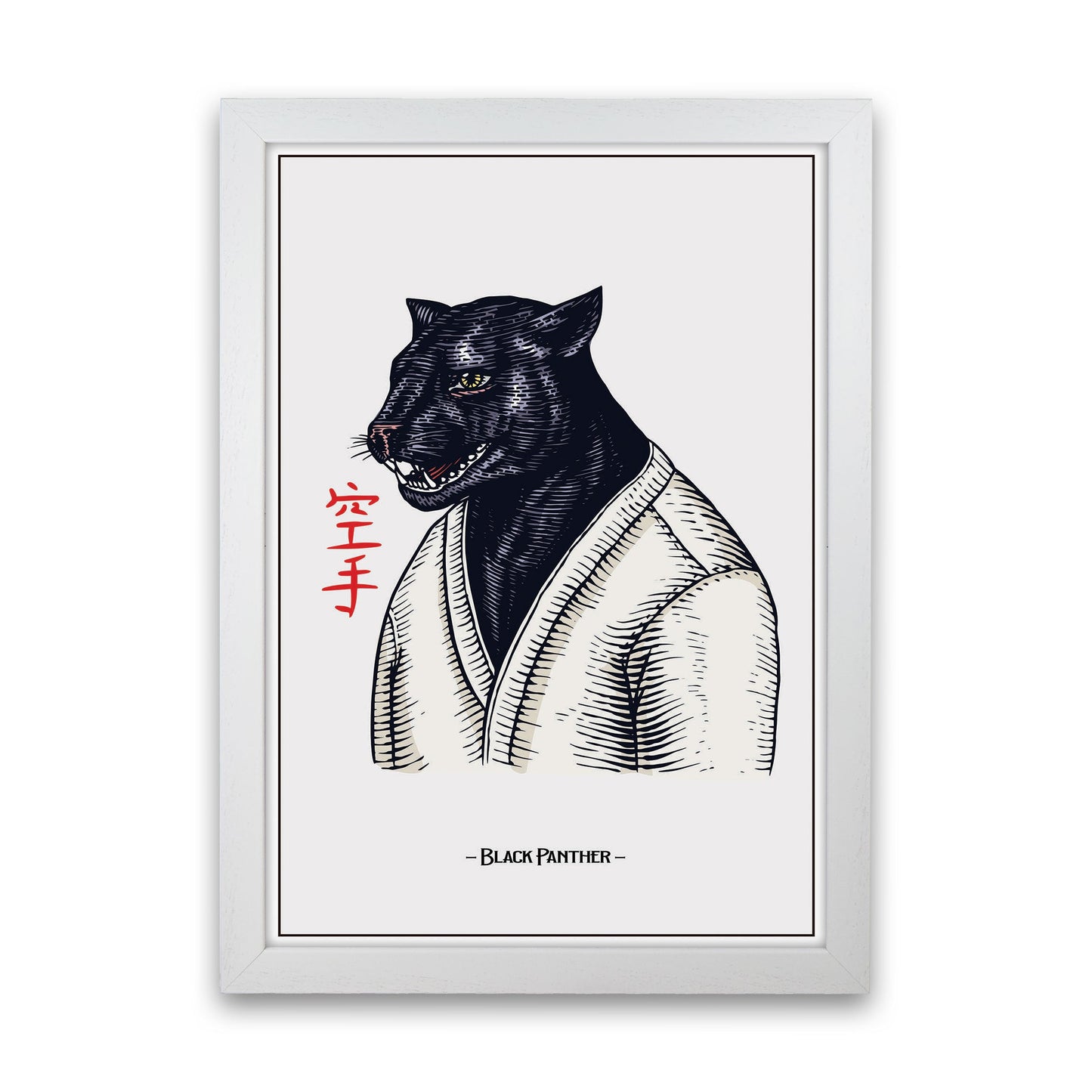 Avelena | Black Panther Kunstdruck von Jason Stanley