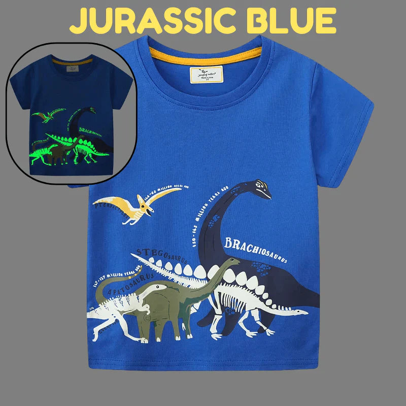 Avelena | Icone Dinoshirt Kinder Glow In The Dark Dinosaur T-Shirt