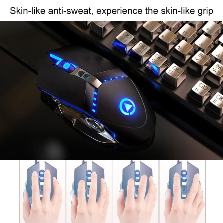 Avelena | YINDIAO V2 Silent Mechanical Feel Gaming Tastatur Maus Set (Schwarz)