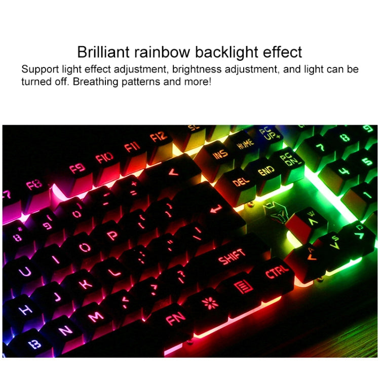 Avelena | YINDIAO V2 Silent Mechanical Feel Gaming Tastatur Maus Set (Schwarz)