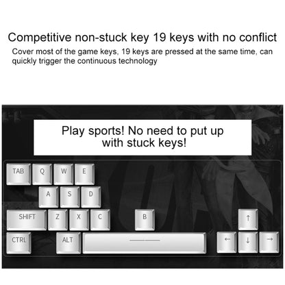 Avelena | YINDIAO V2 Silent Mechanical Feel Gaming Tastatur Maus Set (Schwarz)