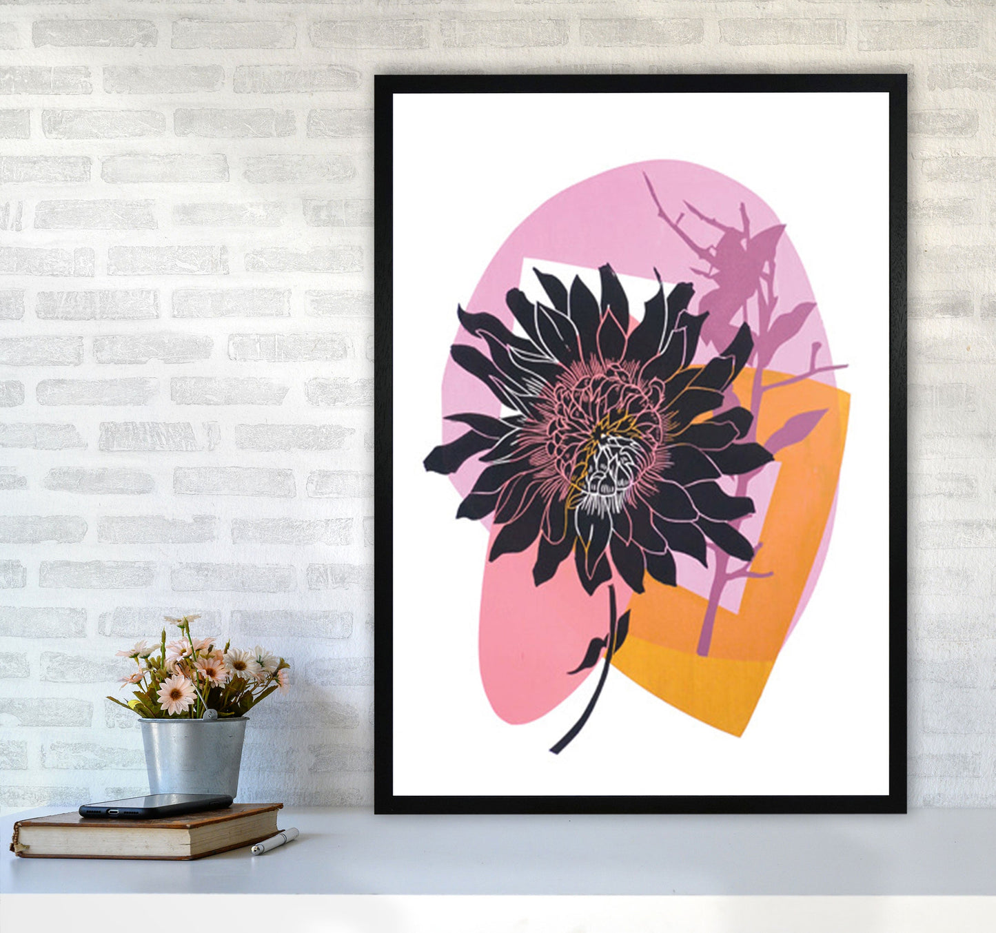 Avelena | Clematis & Blaubeeren Kunstdruck